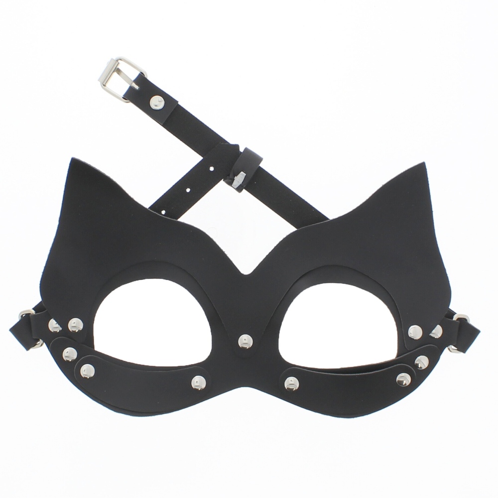Zac's Alter Ego - Soft Cat Mask With Buckle Tie Kostüm Augenmaske - Schwarz
